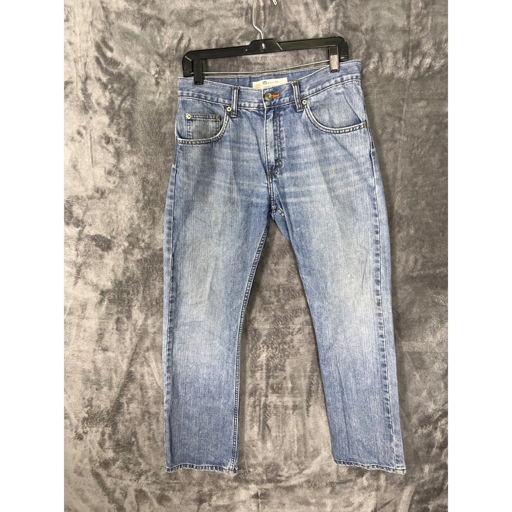 Lee Modern Series L653 Mens Relaxed Fit Bootcut Jeans Light Wash Blue Denim